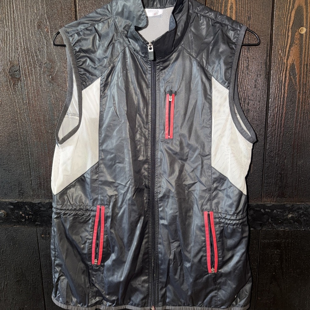 Danskin Performace Vest Lightweight Packable Meshed Lined Size Small Q